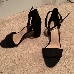 Black, low chunky heel, Old Navy